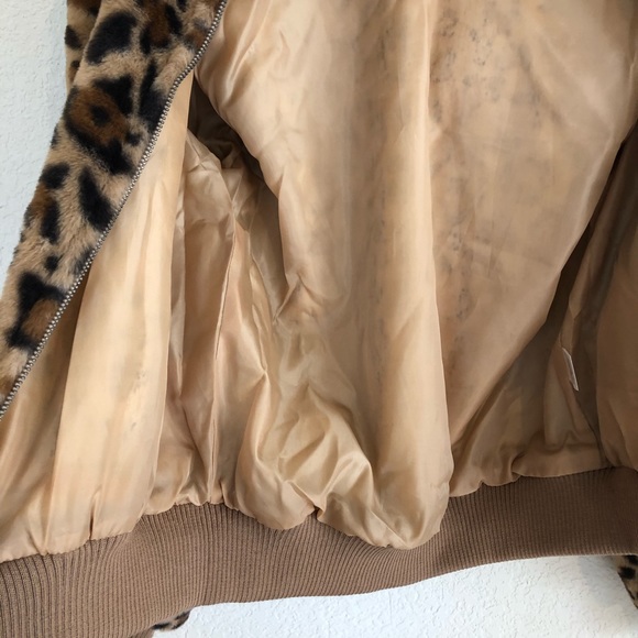 LEOPARD BANDED DETAIL HOODIE JACKET - Picture 5 of 5